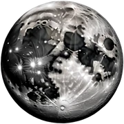  dark shiny aesthetic moon sticker