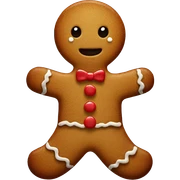 Gingerbread man sticker