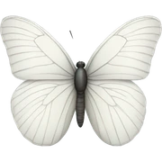 White butterfly  sticker