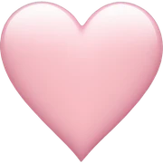 light pink heart sticker