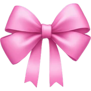 pink bow sticker