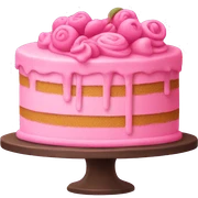 Pink cake sticker