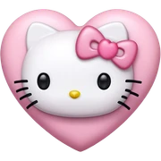 Hello kitty heart  sticker