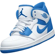 Blue and white Nike Jordan  sticker