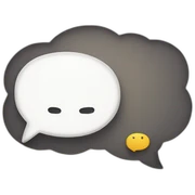 thought bubble sticker
