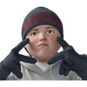 mysterious boy in hoodie sticker