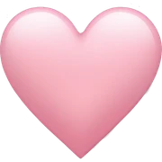 Light pink heart sticker
