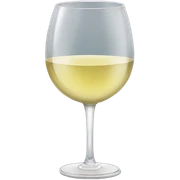 Glass of white wine  sticker