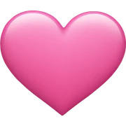 Pink heart sticker