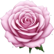 Pink rose with snow sticker