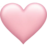 light pink heart sticker