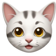 Cute cat sticker