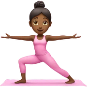 Yoga girl in pink  sticker