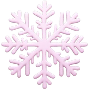 pastel pink snowflake  sticker