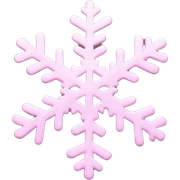 pastel pink snowflake  sticker