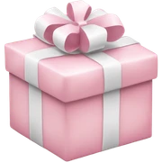 Light pink Christmas gifts under a white Christmas tree  sticker