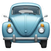 fusca azul sticker