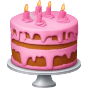 Pink cake sticker