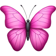 pink butterfly  sticker