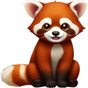 Red panda sticker