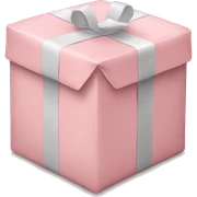light pink package sticker