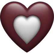 maroon heart sticker