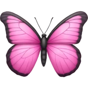Pink butterfly  sticker