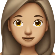 Girl with brown hair sticker