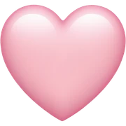 Light pink heart  sticker