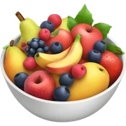 Bowl of fruits  sticker