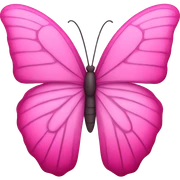 Pink butterfly sticker