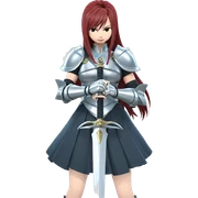 confident girl with sword sticker