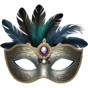 Masquerade eye mask sticker