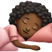 Black girl sleeping sticker