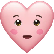 Pastel pink heart sticker