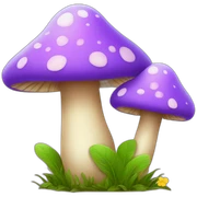 Mushroom with flowers  sticker