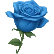 blue rose sticker