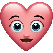 Heart with eyes sticker