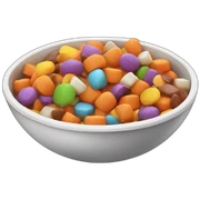 Bowl of Halloween candy sticker