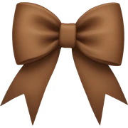 brown bow sticker