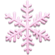 pastel pink snowflake  sticker