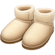 pastel beige cute ugg slippers sticker