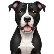 staffordshire, bull terrier, black sticker