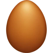 brown egg sticker
