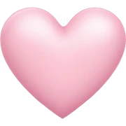 Light pink heart sticker