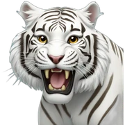 white tiger sticker