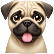 Pug cute sticker