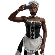 selfie of a dark-skinned maid sticker