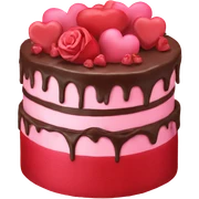  valentine cake sticker