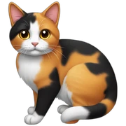 calico cat sticker